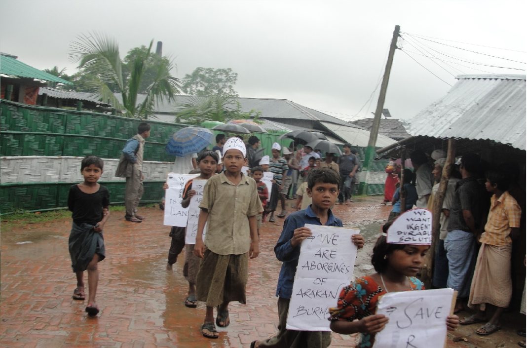 Rohingya Children in a refugee camp in Bangladesh